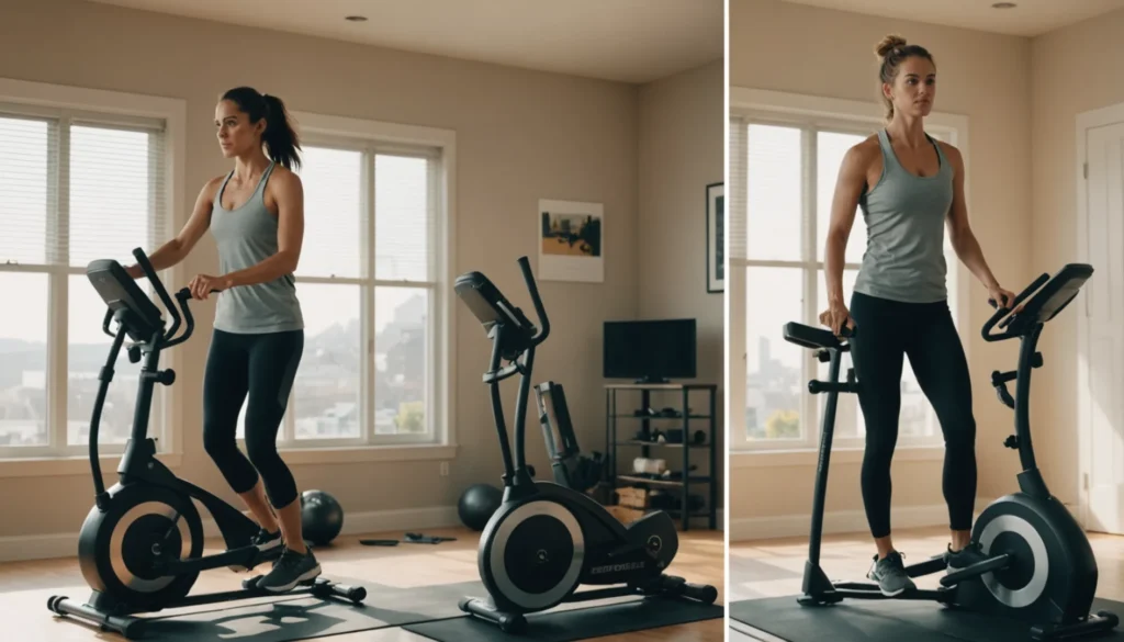 velo elliptique avant après